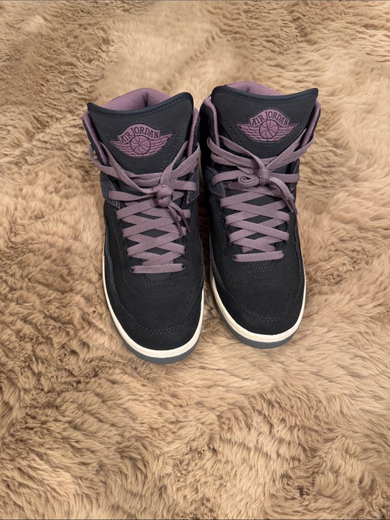 Jordan Shoes - Jordan Women's Mid-Top Sneakers in dark grey and dark Lavender deep color